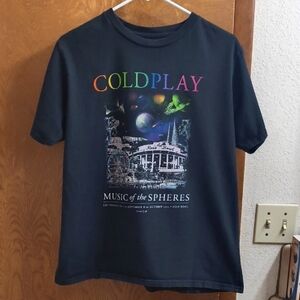 Coldplay Music of the Spheres Rose Bowl 2023 Tour Shirt